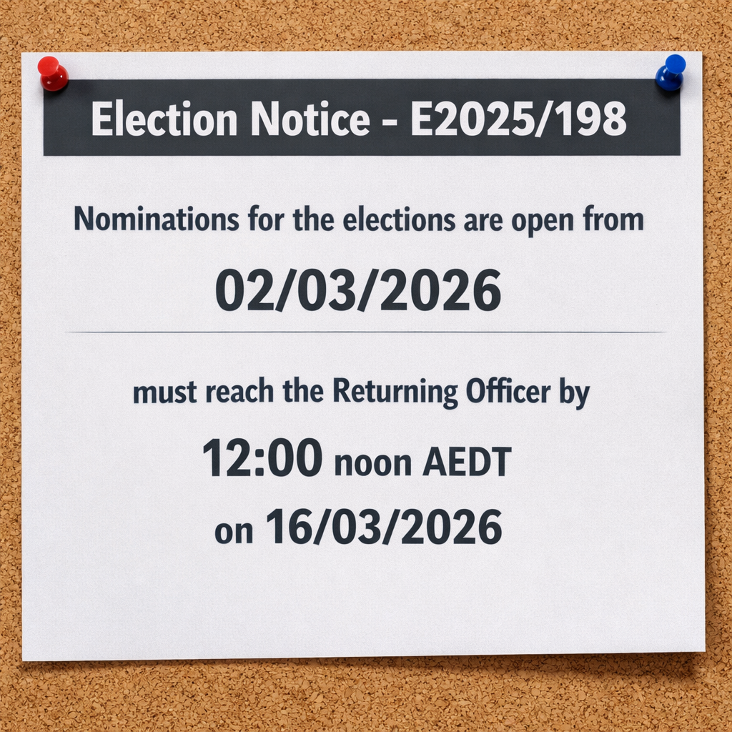 Board Election Notice - E2025/198